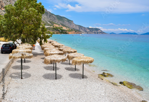 Beach of Kineta, Greece. photo