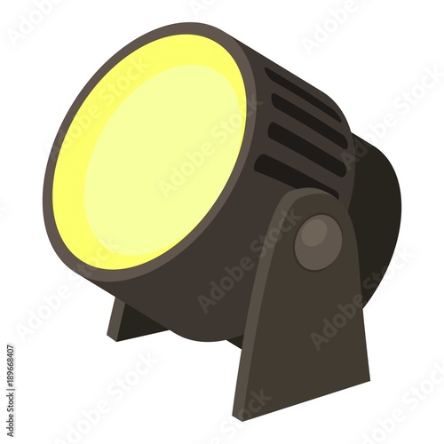 Spotlight icon, cartoon style