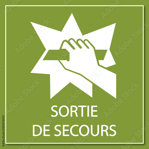 Logo sortie de secours.