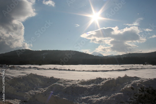 winter in the mountin