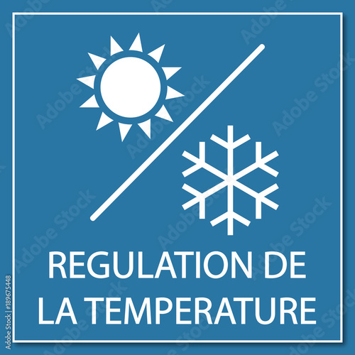 Logo régulation de la température.