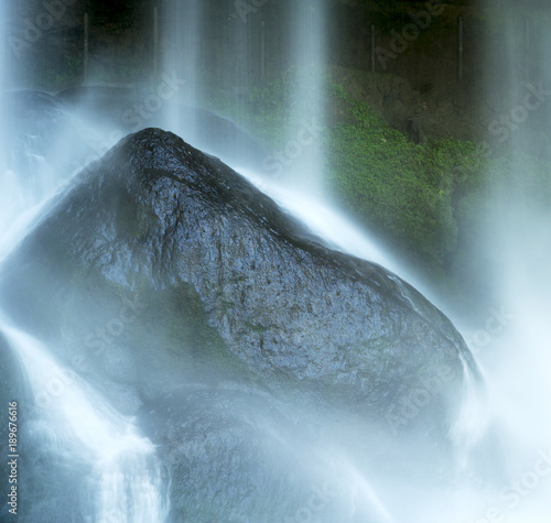Waterfall On Rocks At Misol Ha