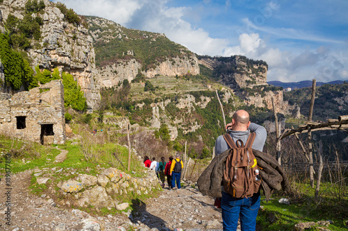 Sentiero degli Dei (Italy) - Trekking route from Agerola to Nocelle in Amalfi coast, called 