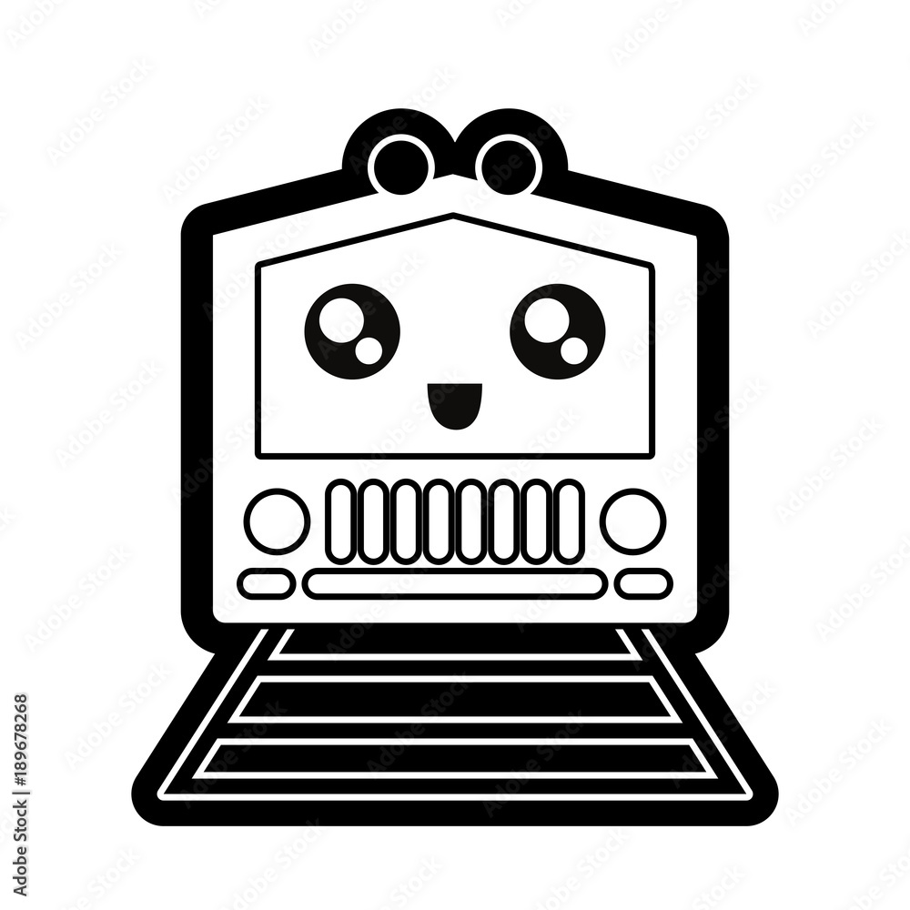 kawaii train vector illustration kawaii train vector illustration