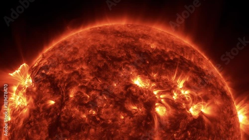 Solar 1001: The surface of the sun flares with solar energy.