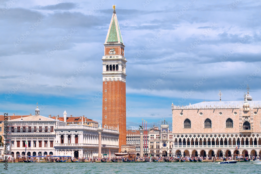 Saint Marks's Square  seen from the Grand Canal in Venice
