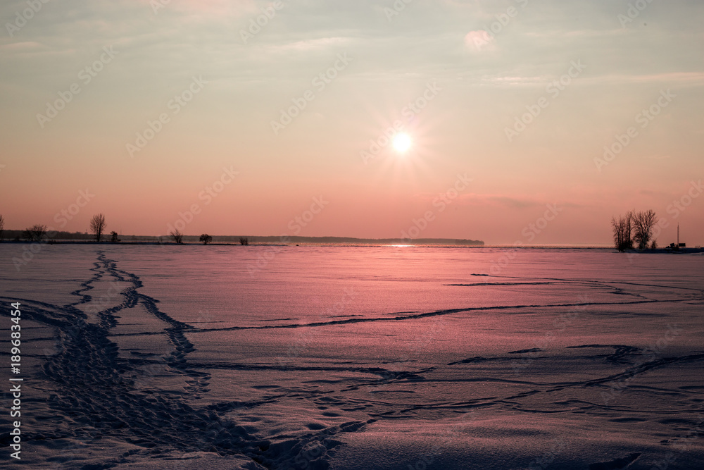 Naklejka premium Winter Sunrise 4