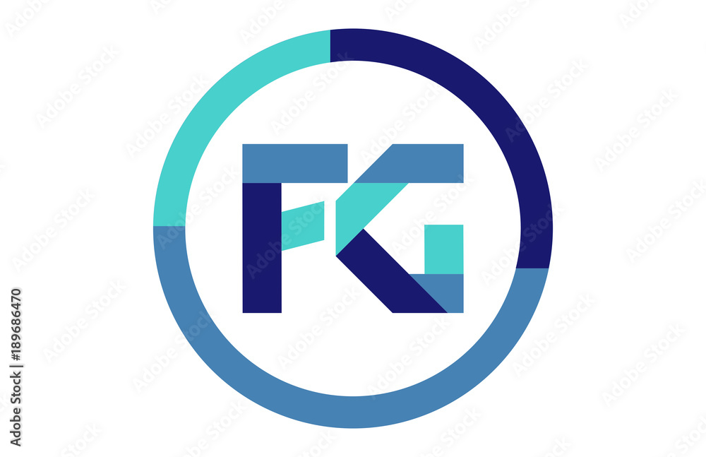 FG Global Circle Ribbon letter Logo FG Global Circle Ribbon letter Logo