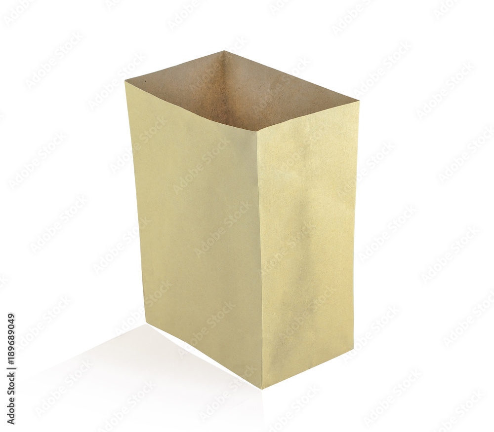 paper bag isolated on white background paper bag isolated on white background