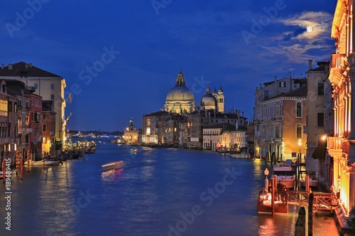 Full moon night of Venice, Italy
