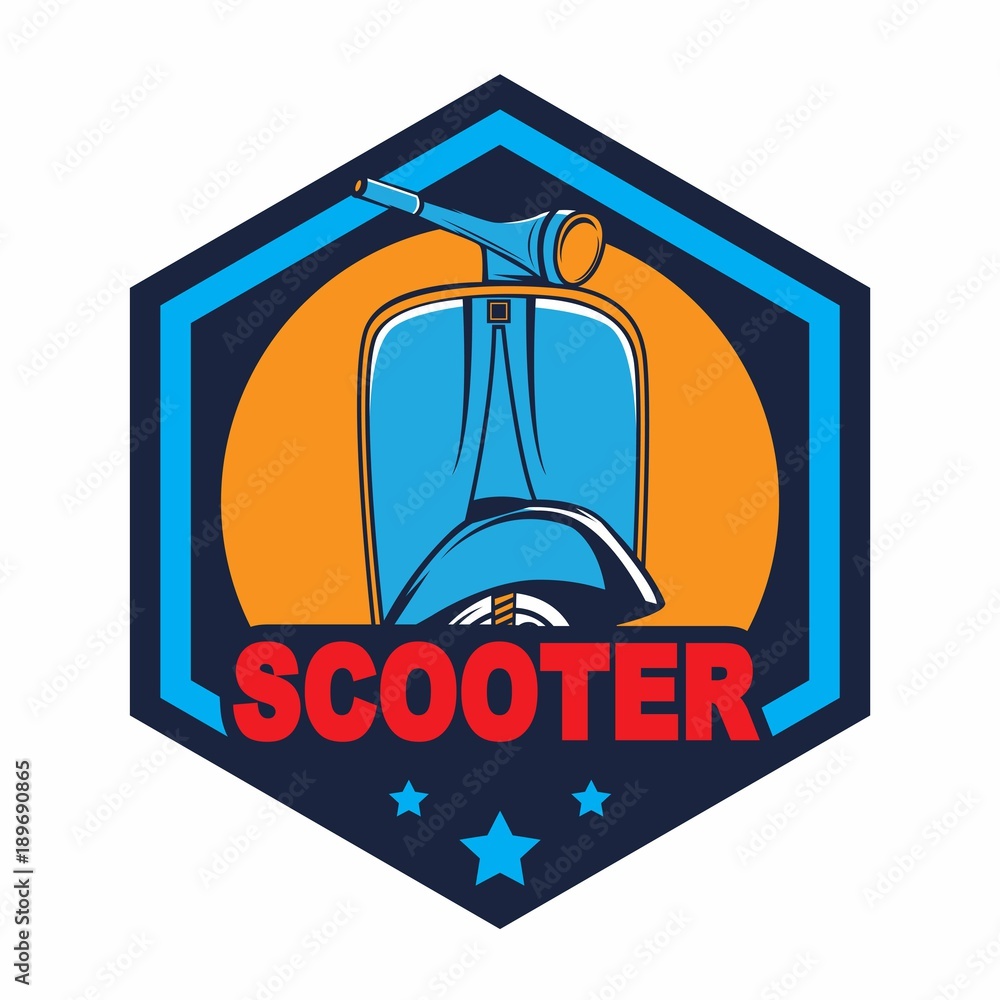 Scooter logo template Scooter logo template