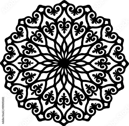 Circular ornamental pattern