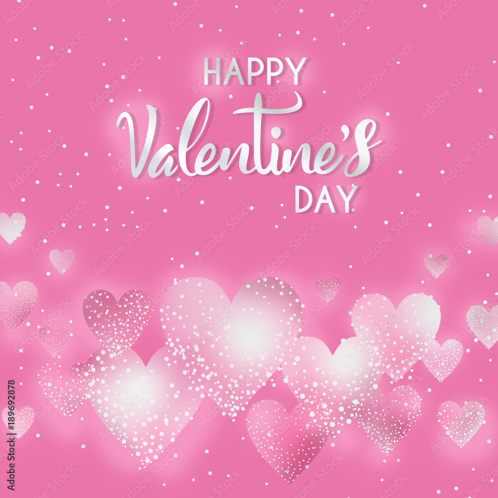 Artistic typography on Valentines day with sprinkles on pink
hearts Artistic typography on Valentines day with sprinkles on pink
hearts