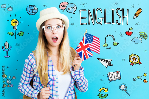 Study English theme with yo...