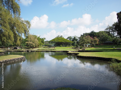 Tranquil Japanese garden in Hawaii