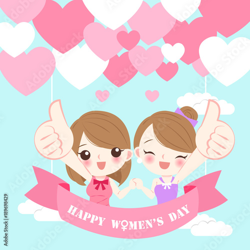 happy woman day concept