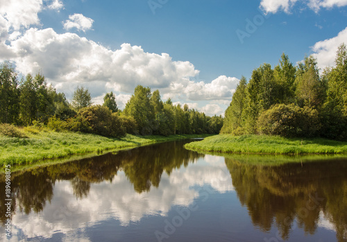 river in summer