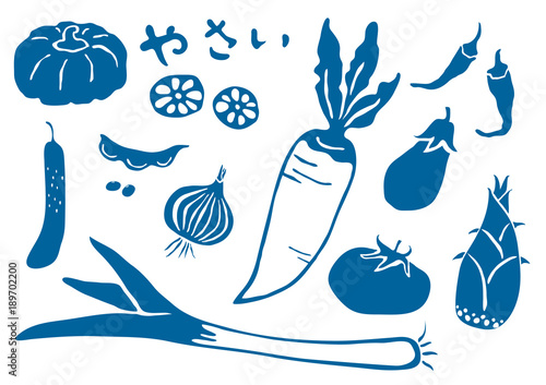 和風の野菜イラスト