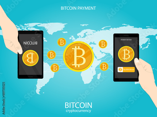 bitcoin payment golden coin,bitcoin cryptocurrency digital money wold wide,mobile payment app vector