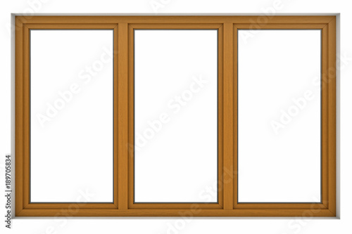 Wooden window frame