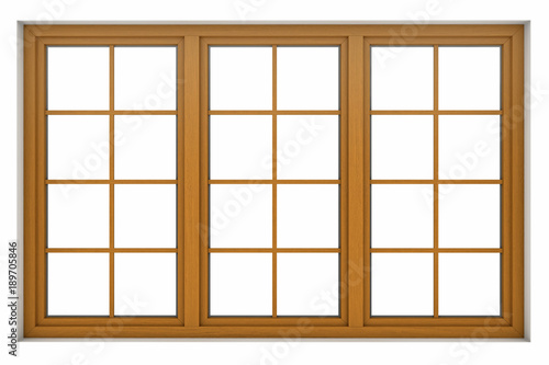 Wooden window frame