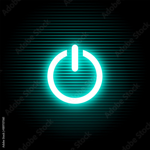 On blue light button