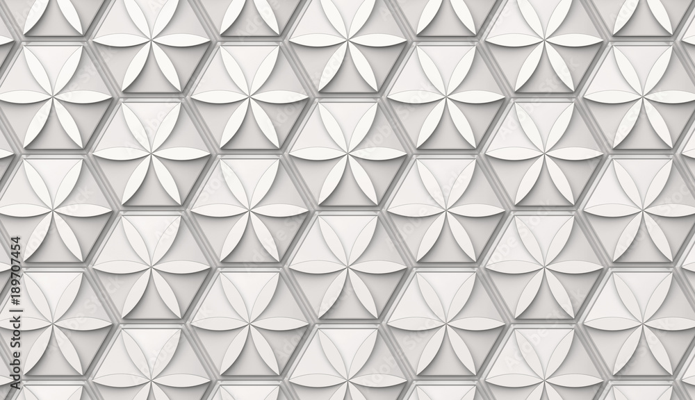 Fototapeta premium White hexagon background