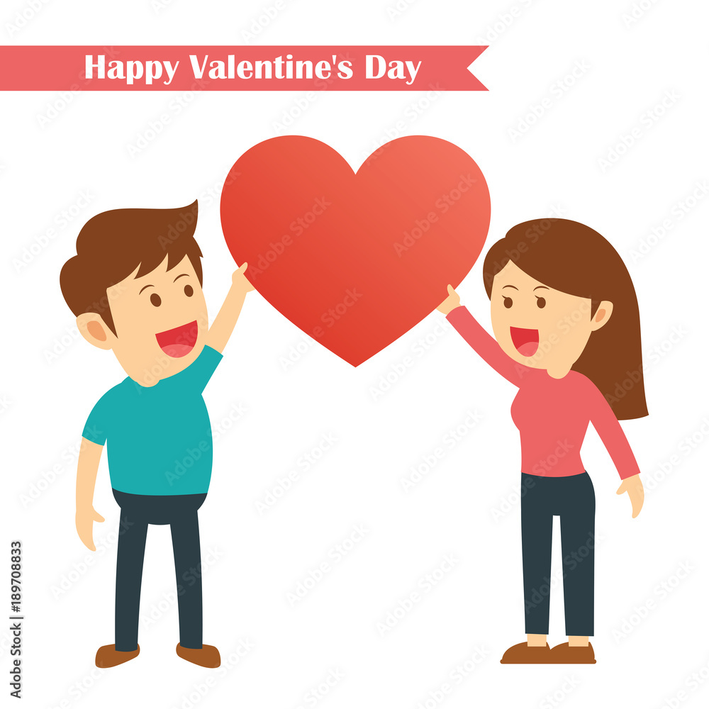 characters couples happy valentines day isolated on white background. characters couples happy valentines day isolated on white background.
