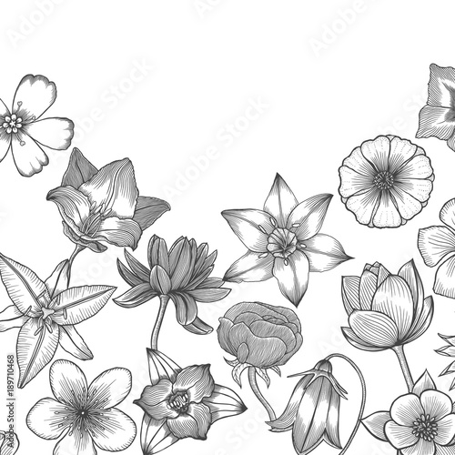 Floral card design.