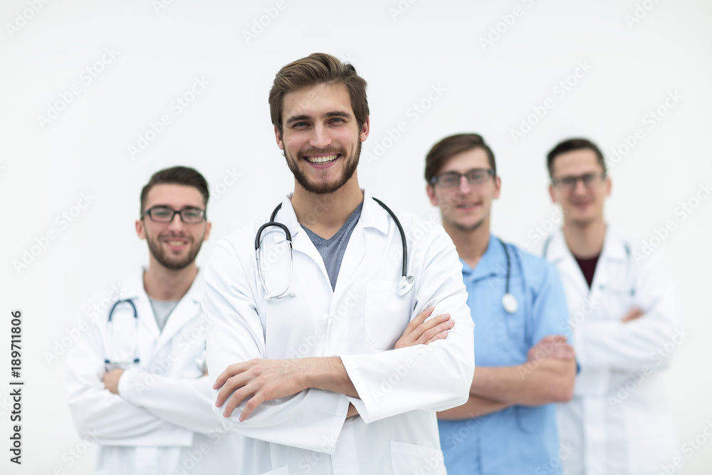 group of successful medical workers group of successful medical workers