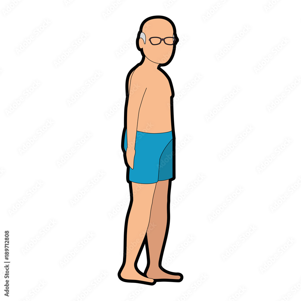 old man in beach outfit old man in beach outfit