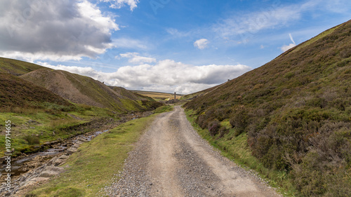 The ruins of the Old Gang Smelt Mill between Feetham and Langthwaite, Yorkshire Dales, North Yorkshire, UK