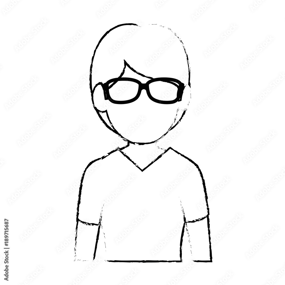 young man avatar character young man avatar character