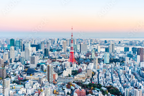 Bild auf Leinwand Asia Business concept for real estate and corporate construction - panoramic mod