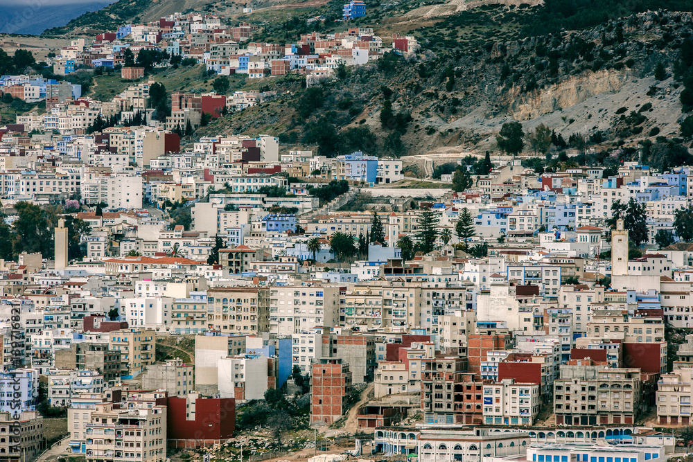 Chefchaouen, Morocco. From above