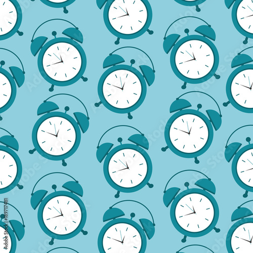 pattern clock alarm time wake up symbol vector illustration
