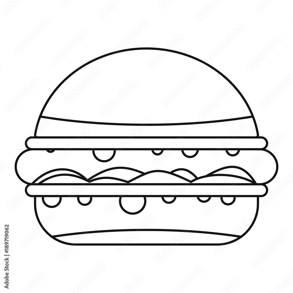 Burger icon outline Burger icon outline