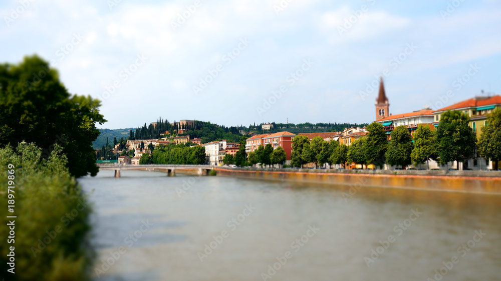 Verona - Tilt-shift photography of cityscape