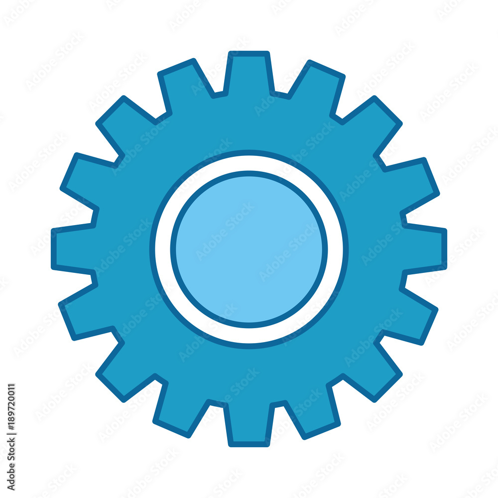 gears machine isolated icon