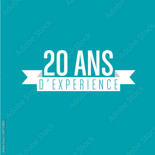 20 ans d'expérience