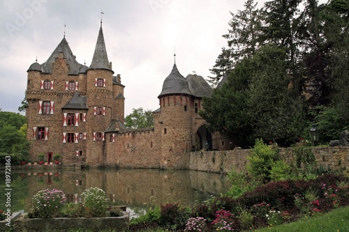 mittelalterliche Burg Satzvey, Eifel, Rheinland, Deutschland, Europa 