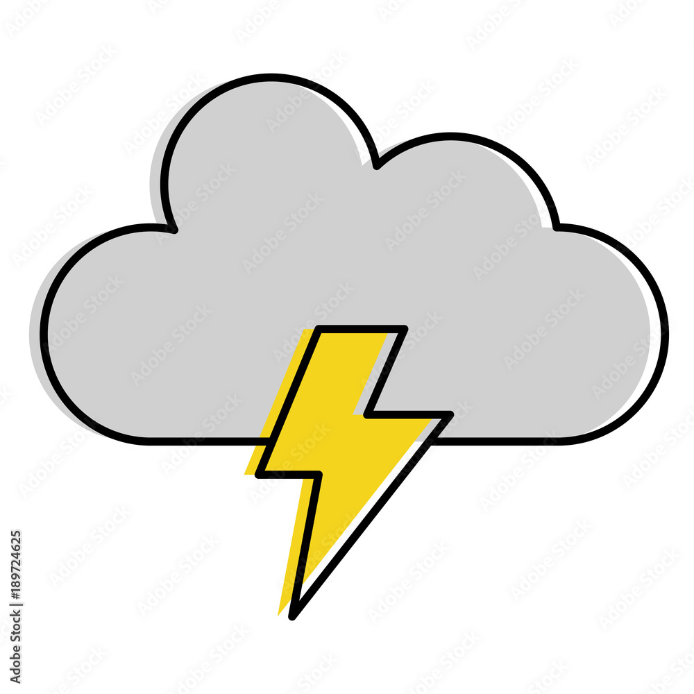 weather cloud rainy with ray weather cloud rainy with ray