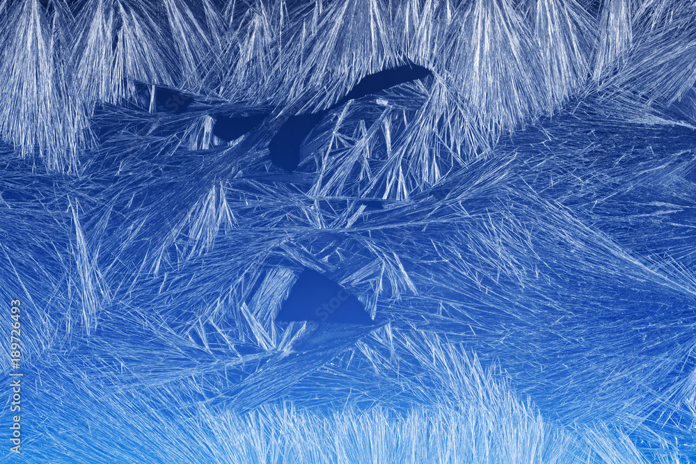 Obraz premium Frost pattern on a window glass