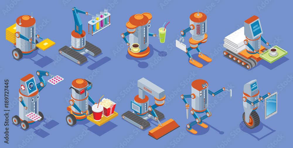 Isometric Robots Collection Isometric Robots Collection