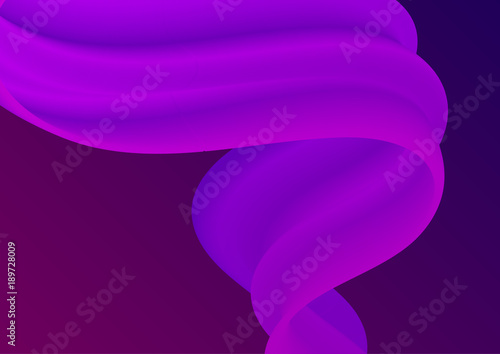 Colorful abstract liquid and fluid cover design. Minimal geometric gradients background.