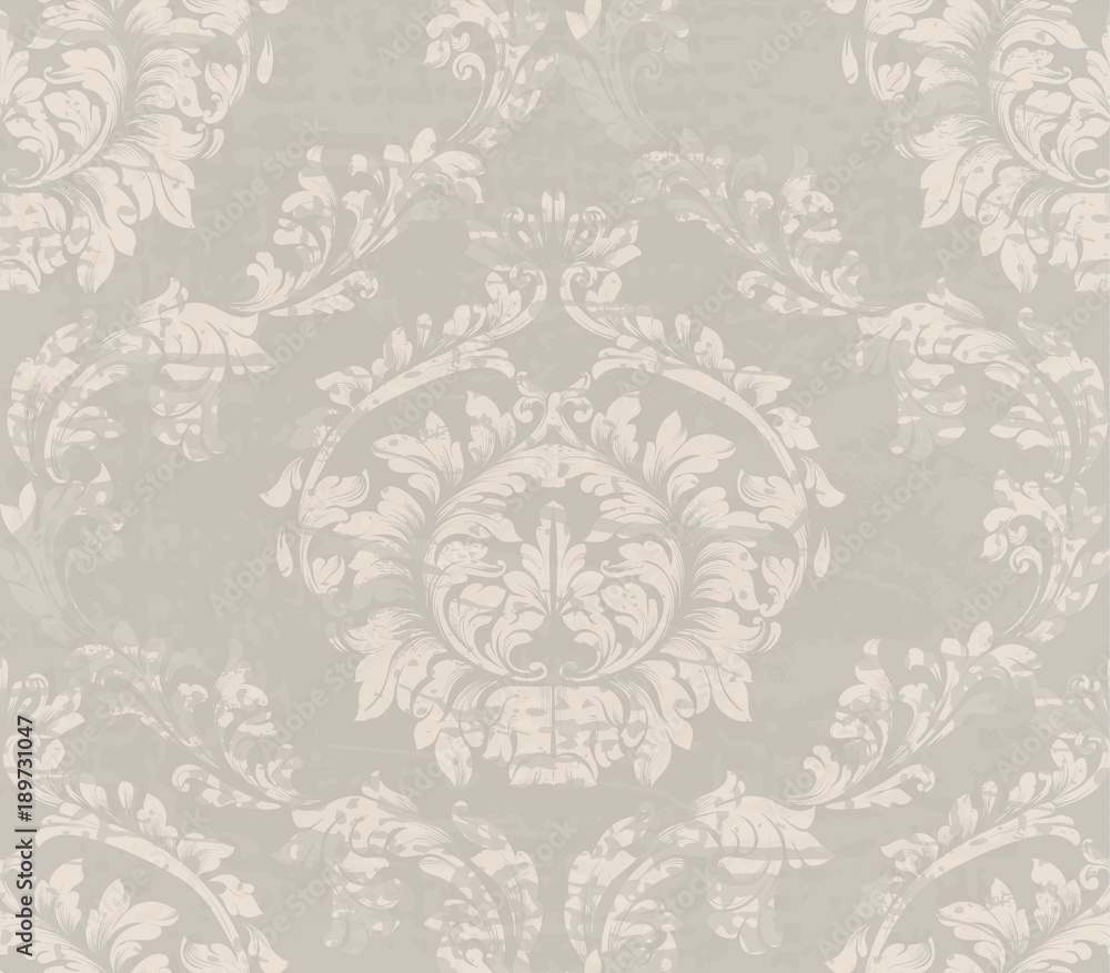Fototapeta premium Luxurious Damask pattern Vector ornament decor. Baroque background textures. Royal victorian trendy designs