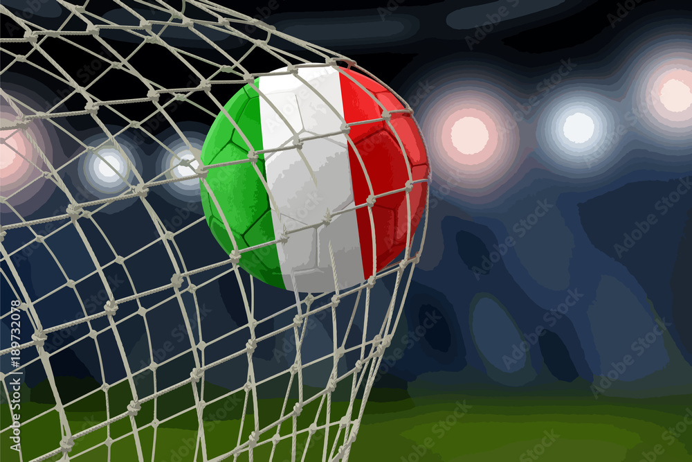 Fototapeta Włoski soccerball w sieci