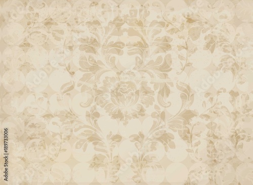 Luxurious Damask pattern Vector ornament decor. Baroque background textures. Royal victorian trendy designs