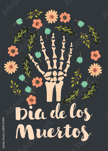 Skeleton hand bones vector. Sketch with hand bones isolated on white background.