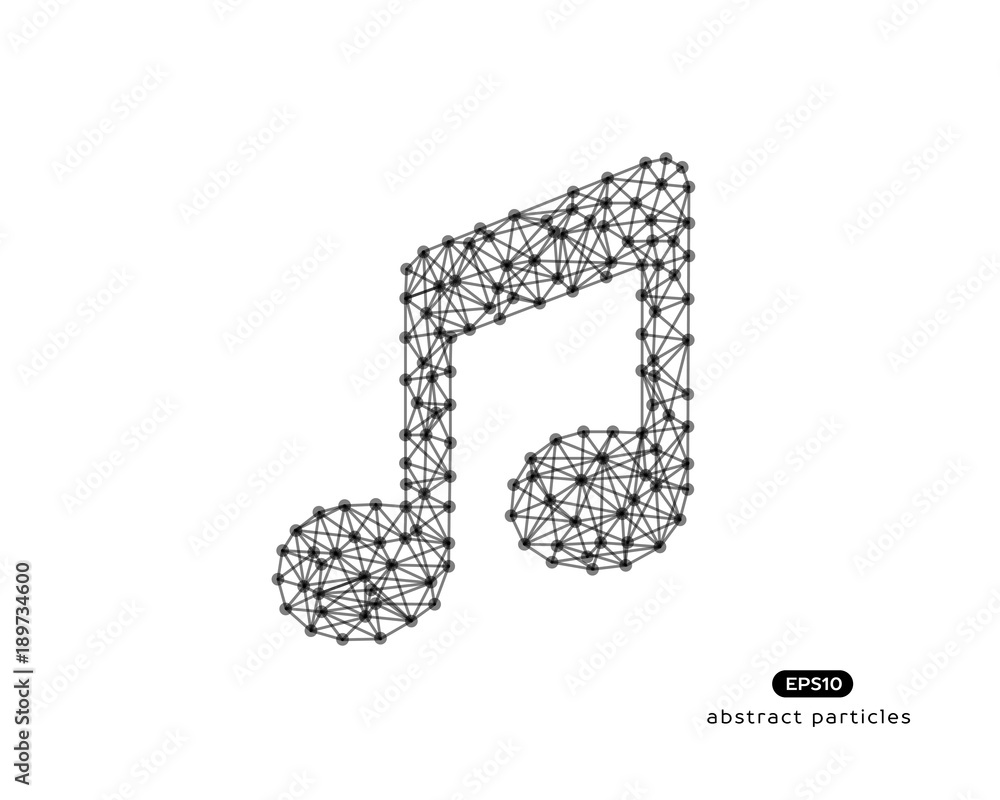 Abstract vector illustration of note. Abstract vector illustration of note.